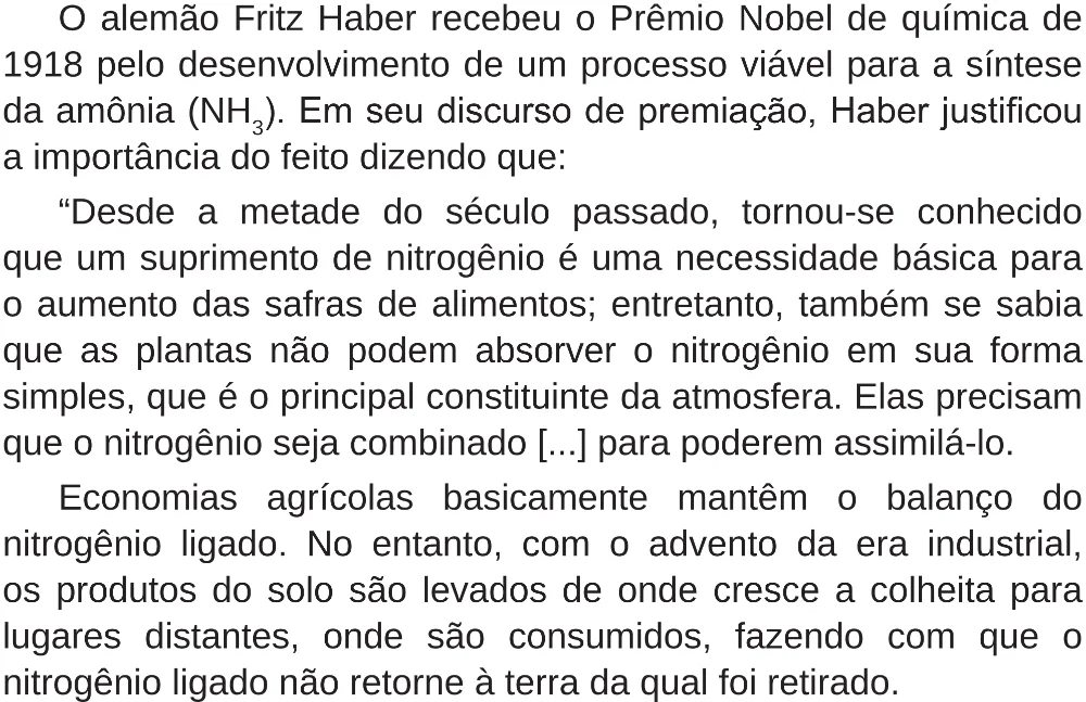 Trecho original com figura, tabela ou fórmula da questão 104 do ENEM 2018 - 2º Dia - Caderno 5 – Amarelo (Superampliada) – Aplicação regular.