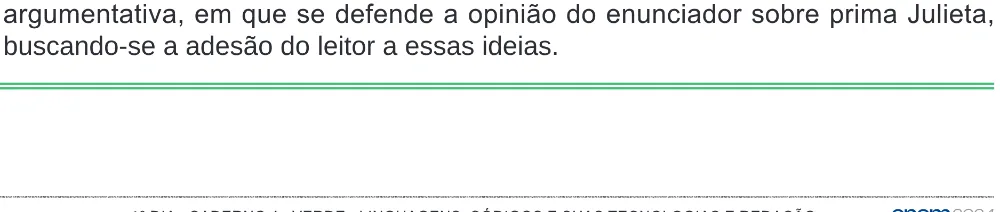 Alternativa E da questão 39 do ENEM 2024 - 1º Dia – Caderno 4 – Verde (Ampliada) – Reaplicação/PPL.