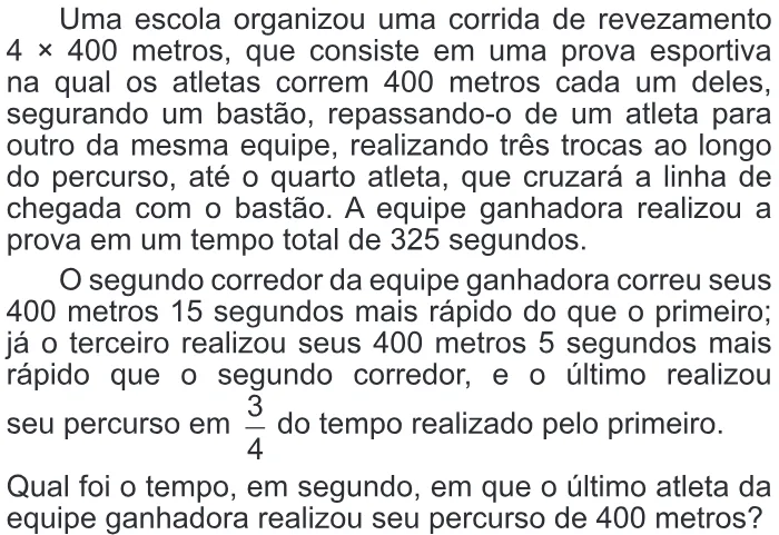 Trecho original com figura, tabela ou fórmula da questão 142 do ENEM 2017 - 2º Dia - Caderno 18- Amarelo – Reaplicação/PPL.