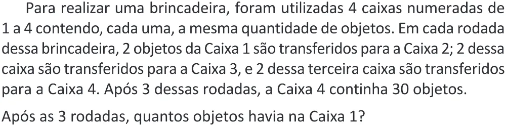 Trecho original com figura, tabela ou fórmula da questão 174 do ENEM 2025 - 2º Dia – Caderno 11 – Laranja (Braile e ledor) – Aplicação Regular - (Superampliada) - Belém, Ananindeua e Marituba.