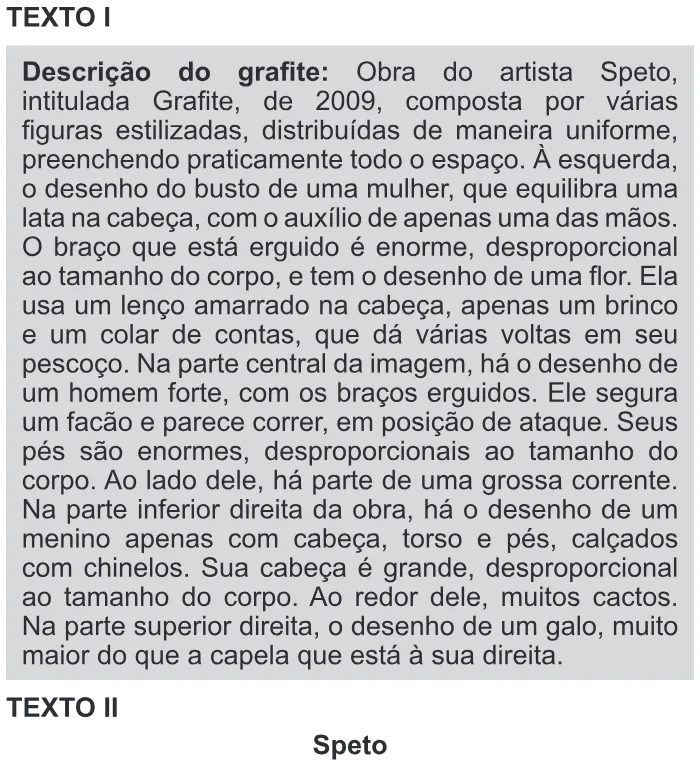 Trecho original com figura, tabela ou fórmula da questão 43 do ENEM 2017 - 1º Dia - Caderno 9 – Laranja (Braile e Ledor) – Aplicação regular.