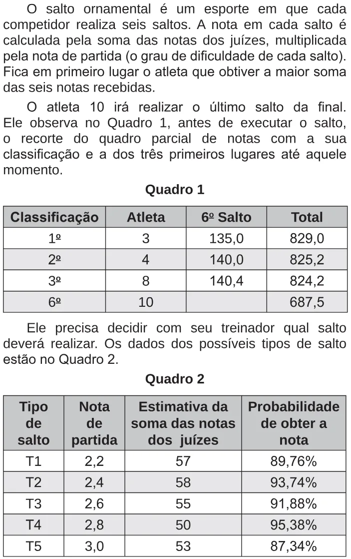 Trecho original com figura, tabela ou fórmula da questão 173 do ENEM 2018 - 2º Dia - Caderno 5 - Amarelo – Aplicação regular.
