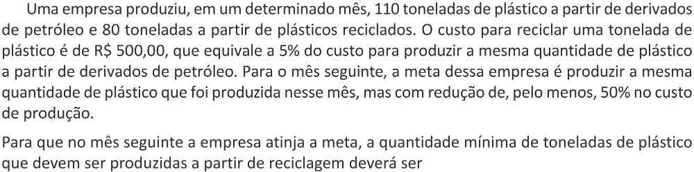 Trecho original com figura, tabela ou fórmula da questão 157 do ENEM 2025 - 2º Dia – Caderno 11 – Laranja (Braile e ledor) – Aplicação Regular - (Ampliada).