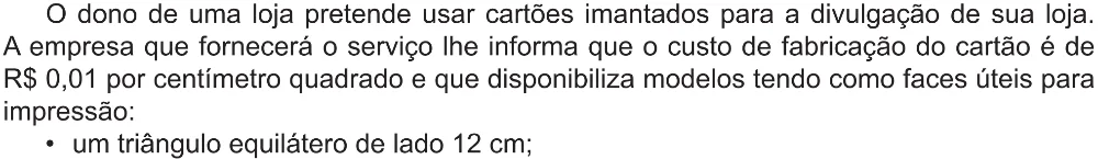 Trecho original com figura, tabela ou fórmula da questão 148 do ENEM 2021 - 2º Dia – Caderno 5 – Amarelo (Ampliada) – Aplicação Regular.