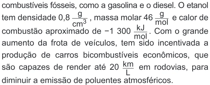 Trecho original com figura, tabela ou fórmula da questão 120 do ENEM 2019 - 2º Dia – Caderno 5 – Amarelo – Reaplicação/PPL.
