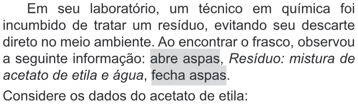 Trecho original com figura, tabela ou fórmula da questão 113 do ENEM 2020 - 2º Dia - Caderno 11 – Laranja (braile e ledor) – Aplicação Regular.