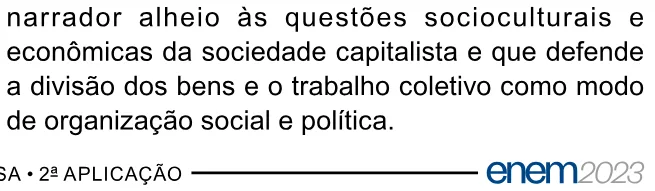 Alternativa E da questão 22 do ENEM 2023 - 1º Dia – Caderno 4 – Rosa – Reaplicação/PPL.