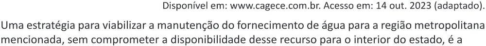 Trecho original com figura, tabela ou fórmula da questão 76 do ENEM 2025 - 1º Dia – Caderno 9 – Laranja (Braile e ledor) – Aplicação Regular - (Ampliada) - Belém, Ananindeua e Marituba.