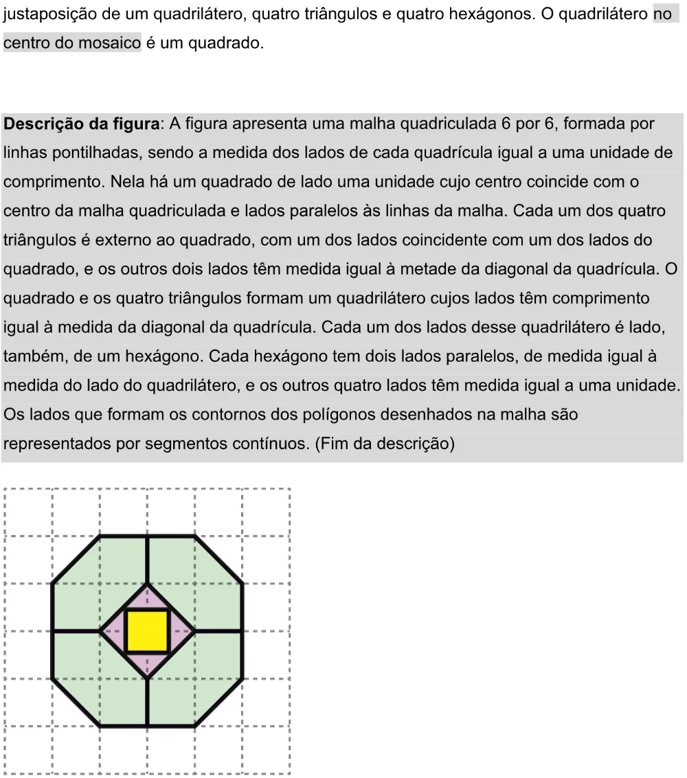Trecho original com figura, tabela ou fórmula da questão 139 do ENEM 2025 - 2º Dia – Caderno 11 – Laranja (Braile e ledor) – Aplicação Regular - Leitor de tela (NVDA) - Belém, Ananindeua e Marituba.