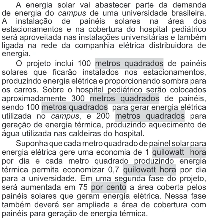 Trecho original com figura, tabela ou fórmula da questão 172 do ENEM 2017 - 2º Dia - Caderno 11 – Laranja (Braile e ledor) – Aplicação regular.