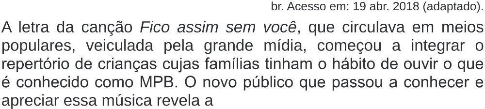 Trecho original com figura, tabela ou fórmula da questão 28 do ENEM 2020 - 1º Dia – Caderno 4 – Rosa (Superampliada) – Reaplicação/PPL.
