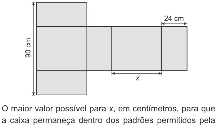 Trecho original com figura, tabela ou fórmula da questão 167 do ENEM 2014 - 2º Dia - Caderno 6 - Cinza – Aplicação regular.