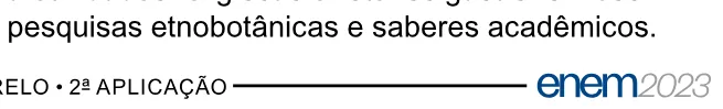 Alternativa E da questão 50 do ENEM 2023 - 1º Dia – Caderno 2 – Amarelo – Reaplicação/PPL.