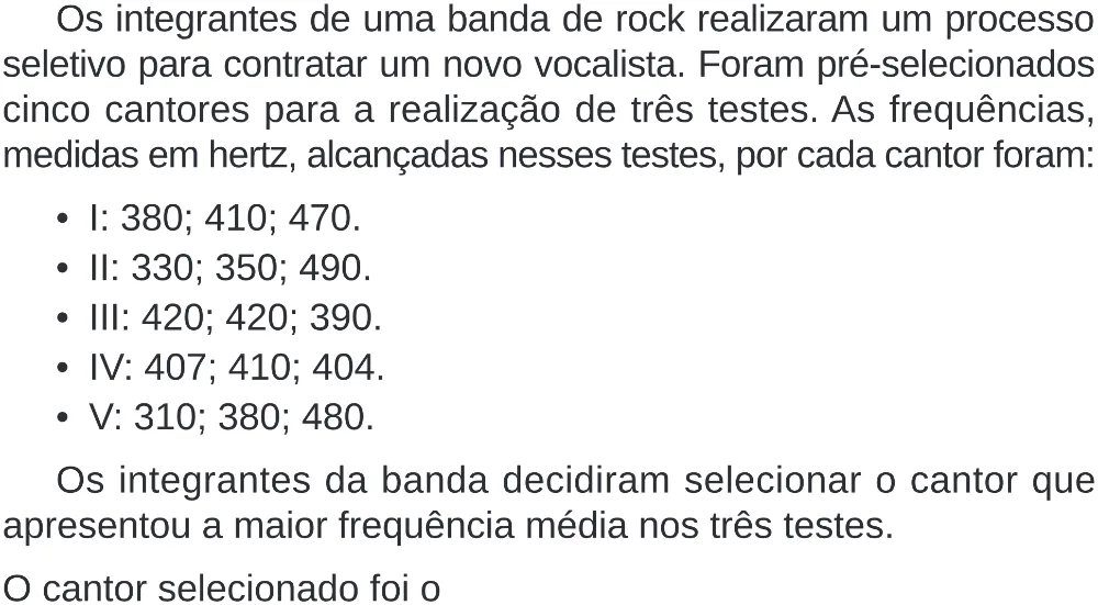 Trecho original com figura, tabela ou fórmula da questão 144 do ENEM 2024 - 2º Dia – Caderno 8 – Verde (Superampliada) – Reaplicação/PPL.