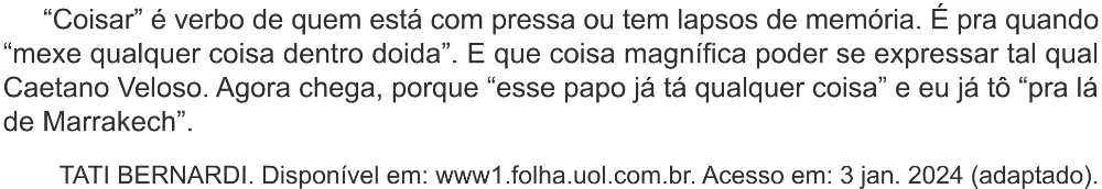 Trecho original com figura, tabela ou fórmula da questão 33 do ENEM 2024 - 1º Dia – Caderno 10 – Roxo (Libras) – Aplicação Regular - (Ampliada).
