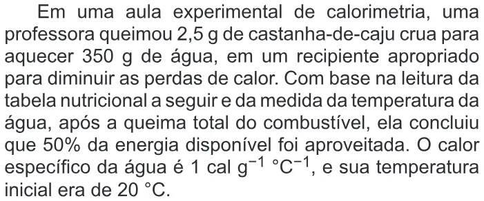 Trecho original com figura, tabela ou fórmula da questão 124 do ENEM 2019 - 2º Dia – Caderno 12 – Verde (Libras) – Aplicação Regular.