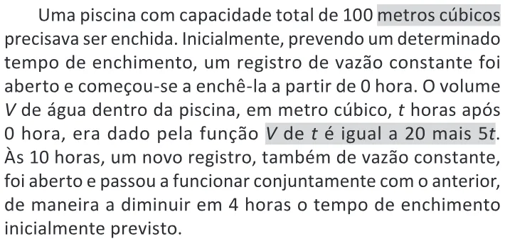 Trecho original com figura, tabela ou fórmula da questão 171 do ENEM 2025 - 2º Dia – Caderno 11 – Laranja (Braile e ledor) – Aplicação Regular - (Ledor) - Belém, Ananindeua e Marituba.