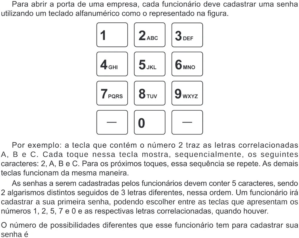 Trecho original com figura, tabela ou fórmula da questão 156 do ENEM 2024 - 2º Dia – Caderno 8 – Verde – Aplicação Regular - (Ampliada).