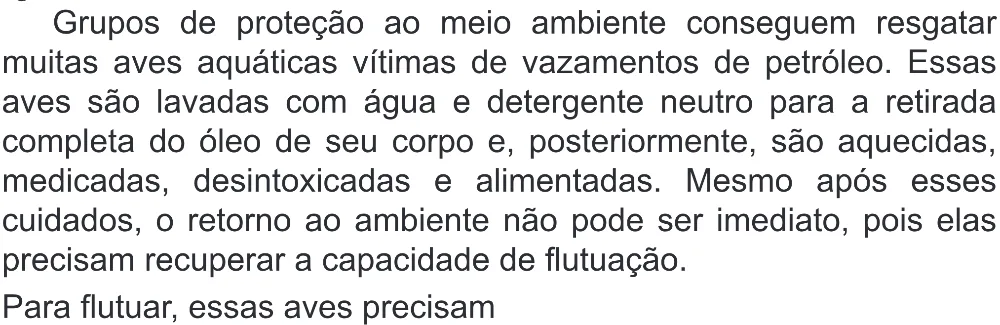Trecho original com figura, tabela ou fórmula da questão 122 do ENEM 2020 - 2º Dia - Caderno 8 – Rosa (Superampliada) – Aplicação Regular.