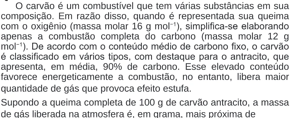 Trecho original com figura, tabela ou fórmula da questão 94 do ENEM 2020 - 2º Dia – Caderno 8 – Rosa (Superampliada) – Reaplicação/PPL.