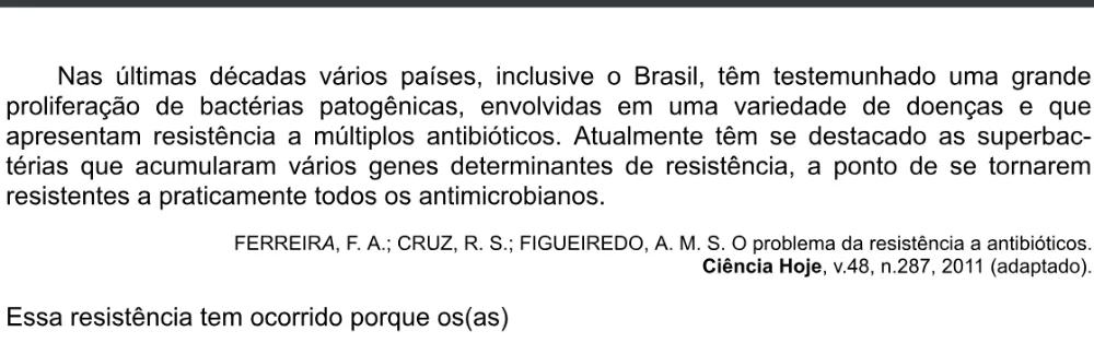 Trecho original com figura, tabela ou fórmula da questão 109 do ENEM 2020 - 2º Dia - Caderno 8 – Rosa – Aplicação digital.