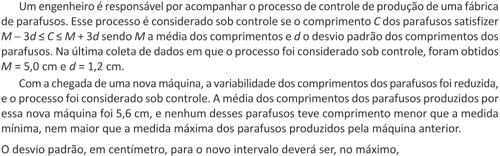 Trecho original com figura, tabela ou fórmula da questão 172 do ENEM 2025 - 2º Dia – Caderno 11 – Laranja (Braile e ledor) – Aplicação Regular - (Ampliada) - Belém, Ananindeua e Marituba.
