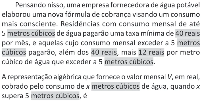 Trecho original com figura, tabela ou fórmula da questão 167 do ENEM 2025 - 2º Dia – Caderno 11 – Laranja (Braile e ledor) – Aplicação Regular - (Ledor) - Belém, Ananindeua e Marituba.