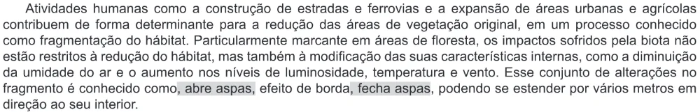 Trecho original com figura, tabela ou fórmula da questão 118 do ENEM 2022 - 2º Dia – Caderno 11 – Laranja (braile e ledor) – Reaplicação/PPL.