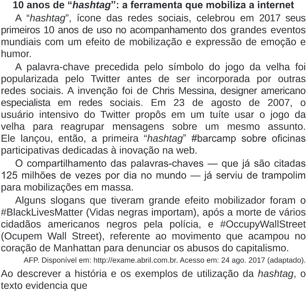 Trecho original com figura, tabela ou fórmula da questão 16 do ENEM 2019 - 1º Dia – Caderno 1 – Azul (Superampliada) – Reaplicação/PPL.