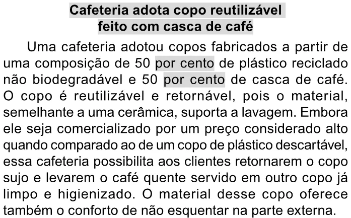 Trecho original com figura, tabela ou fórmula da questão 93 do ENEM 2023 - 2º Dia – Caderno 11 – Laranja (braile e ledor) – Aplicação Regular.