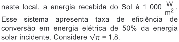 Trecho original com figura, tabela ou fórmula da questão 100 do ENEM 2019 - 2º Dia – Caderno 7 – Azul – Reaplicação/PPL.