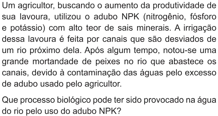 Trecho original com figura, tabela ou fórmula da questão 51 do ENEM 2010 - 1º Dia – Caderno 2 – Amarelo – Reaplicação/PPL.