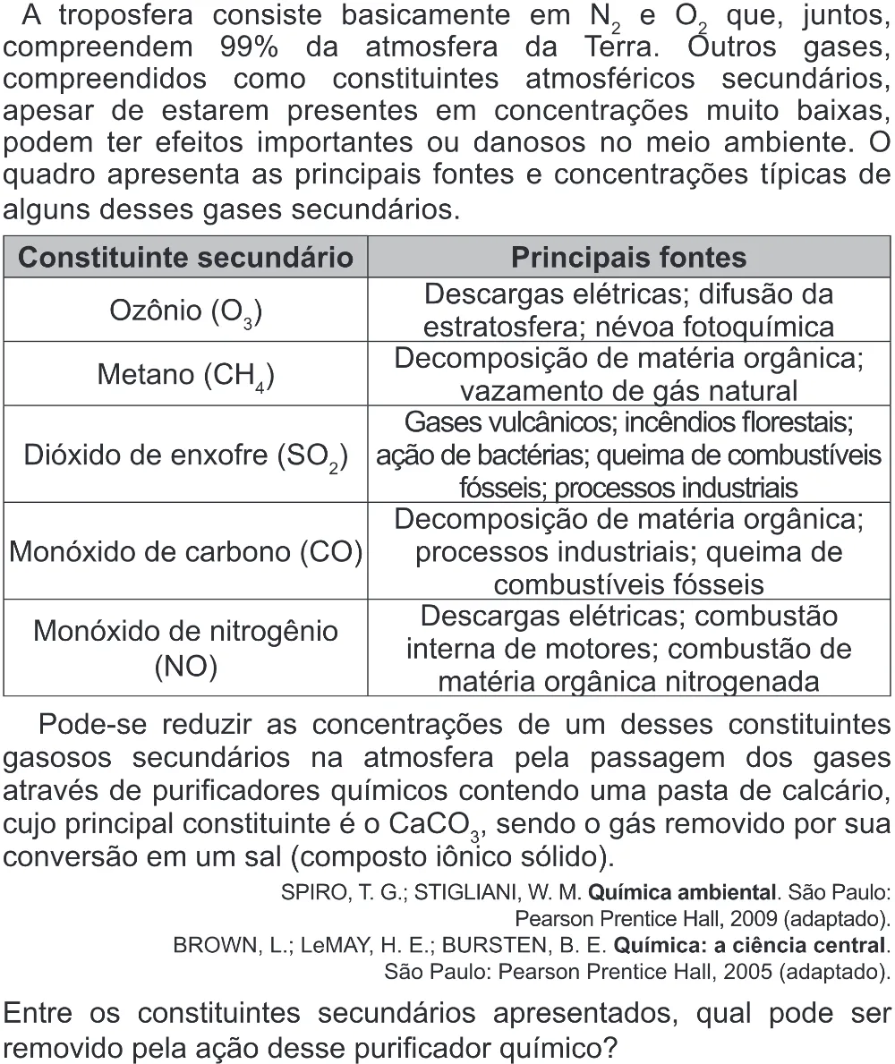 Trecho original com figura, tabela ou fórmula da questão 105 do ENEM 2022 - 2º Dia – Caderno 6 – Cinza (Superampliada) – Reaplicação/PPL.
