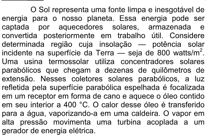 Trecho original com figura, tabela ou fórmula da questão 36 do ENEM 2009 - 1º Dia - Caderno 3 – Branco - Ledor.