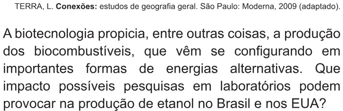 Trecho original com figura, tabela ou fórmula da questão 11 do ENEM 2010 - 1º Dia – Caderno 2 – Amarelo – Reaplicação/PPL.