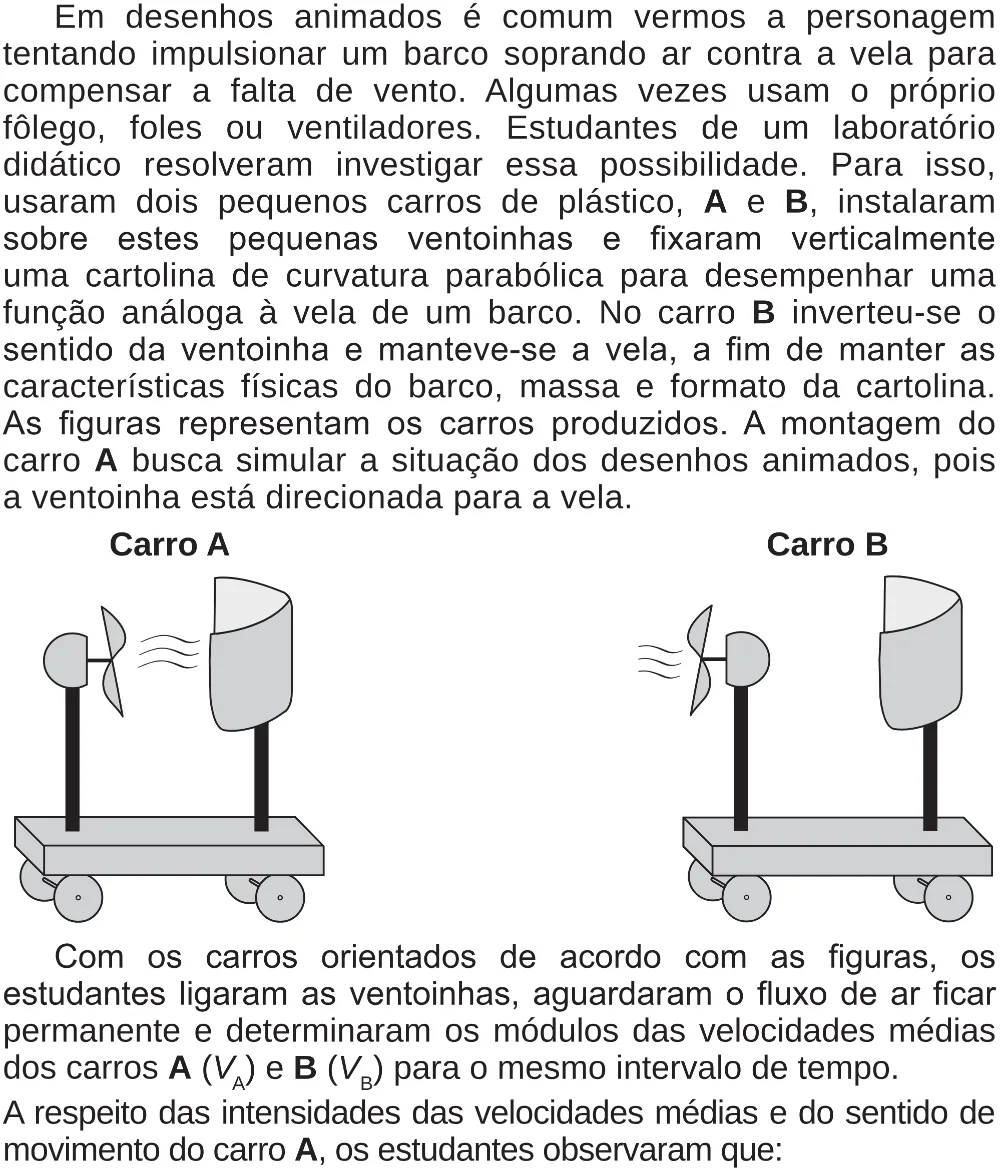 Trecho original com figura, tabela ou fórmula da questão 131 do ENEM 2018 - 2º Dia - Caderno 5 – Amarelo (Superampliada) – Aplicação regular.