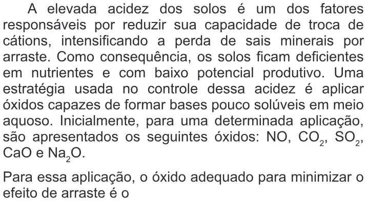 Trecho original com figura, tabela ou fórmula da questão 51 do ENEM 2014 - 1º Dia – Caderno 3 – Branco – Terceira aplicação.