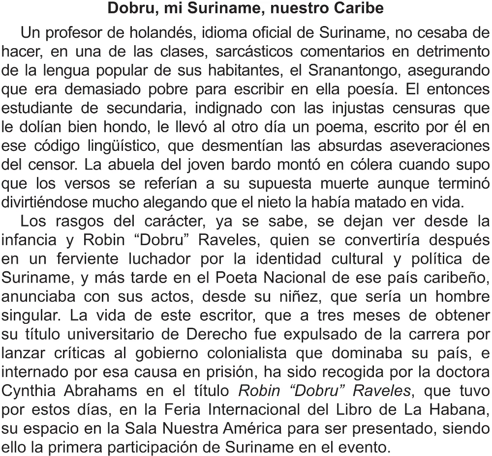 Trecho original com figura, tabela ou fórmula da questão 2 (espanhol) do ENEM 2021 - 1º Dia – Caderno 2 – Amarelo (Superampliada) – Reaplicação/PPL/Segunda Oportunidade.