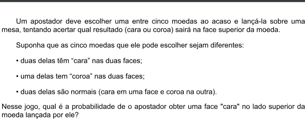 Trecho original com figura, tabela ou fórmula da questão 164 do ENEM 2020 - 2º Dia - Caderno 5 – Amarelo – Aplicação digital.