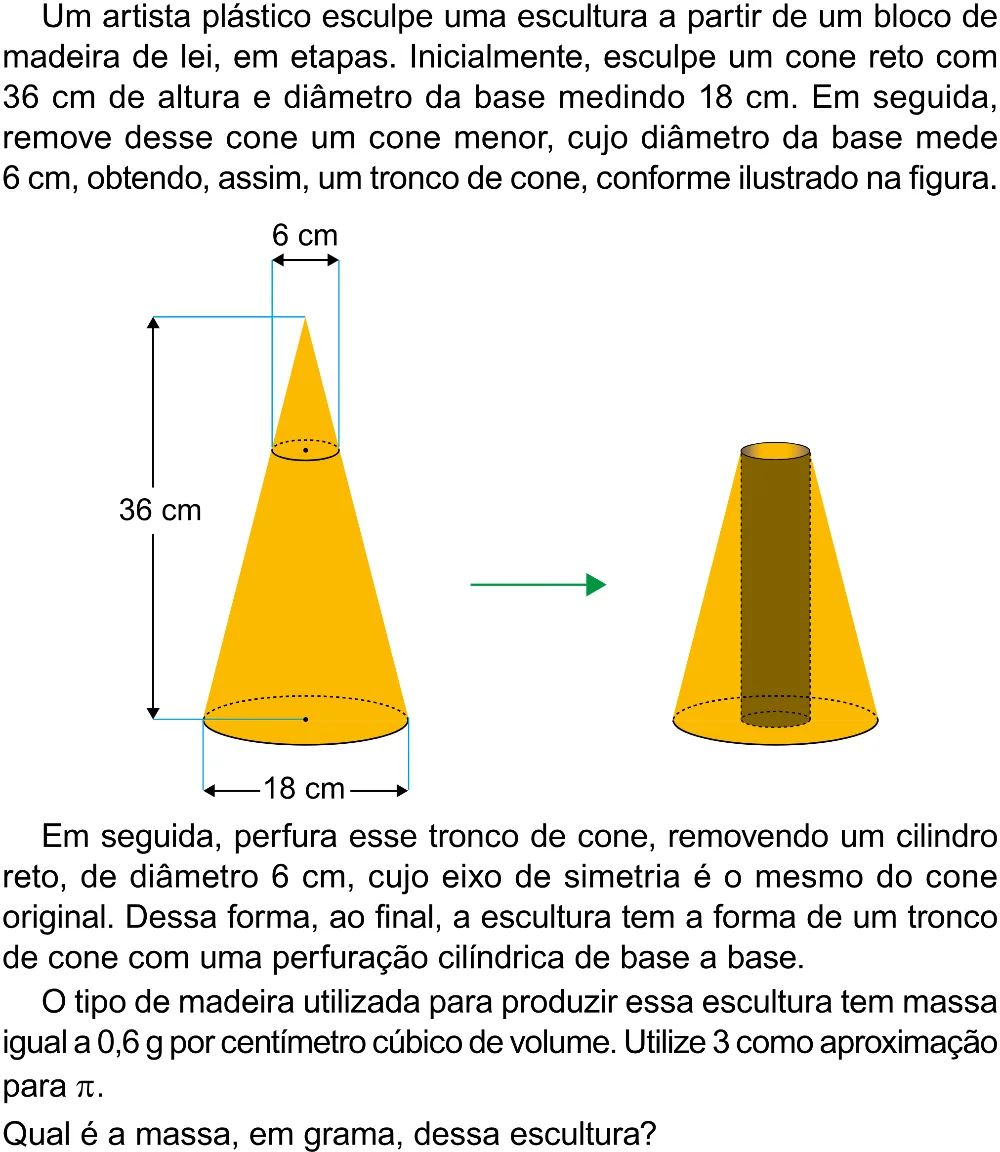 Trecho original com figura, tabela ou fórmula da questão 150 do ENEM 2023 - 2º Dia – Caderno 12 – Verde (Libras) – Aplicação Regular - (Superampliada).