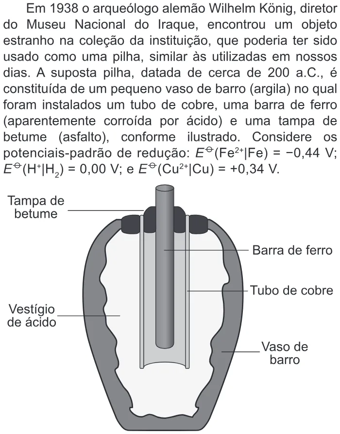 Trecho original com figura, tabela ou fórmula da questão 100 do ENEM 2018 - 2º Dia - Caderno 6 - Cinza – Aplicação regular.