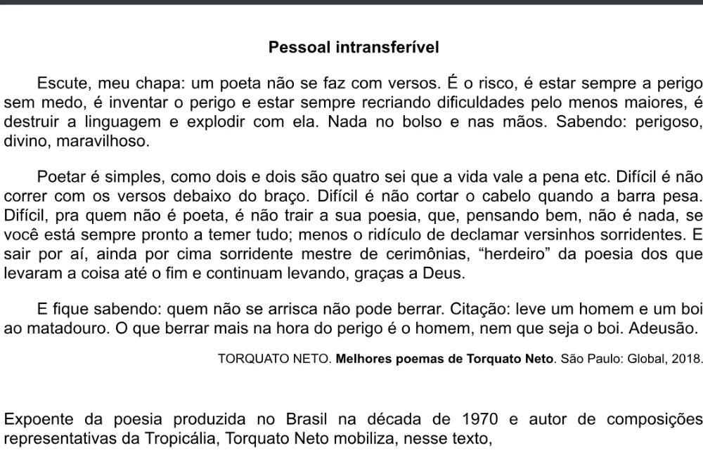 Trecho original com figura, tabela ou fórmula da questão 23 do ENEM 2020 - 1º Dia - Caderno 4 – Rosa – Espanhol – Aplicação digital.