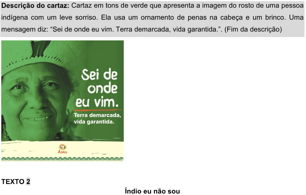 Trecho original com figura, tabela ou fórmula da questão 13 do ENEM 2025 - 1º Dia – Caderno 9 – Laranja (Braile e ledor) – Aplicação Regular - Leitor de tela (NVDA) - Belém, Ananindeua e Marituba.
