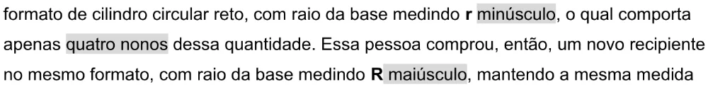 Trecho original com figura, tabela ou fórmula da questão 137 do ENEM 2025 - 2º Dia – Caderno 11 – Laranja (Braile e ledor) – Aplicação Regular - Leitor de tela (NVDA) - Belém, Ananindeua e Marituba.