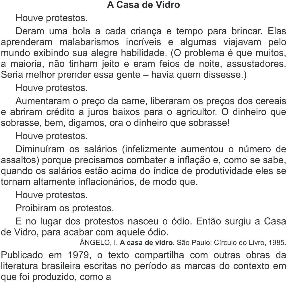 Trecho original com figura, tabela ou fórmula da questão 42 do ENEM 2018 - 1º Dia - Caderno 1 - Azul (Superampliada) – Aplicação regular.