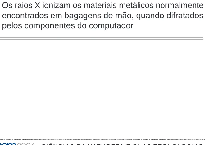 Alternativa E da questão 120 do ENEM 2024 - 2º Dia – Caderno 6 – Cinza – Aplicação Regular.