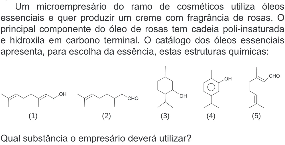 Trecho original com figura, tabela ou fórmula da questão 101 do ENEM 2020 - 2º Dia - Caderno 8 – Rosa (Superampliada) – Aplicação Regular.