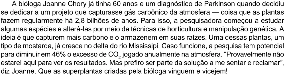 Trecho original com figura, tabela ou fórmula da questão 39 do ENEM 2023 - 1º Dia – Caderno 4 – Rosa (Ampliada) – Reaplicação/PPL.