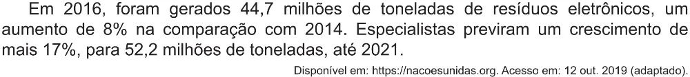 Trecho original com figura, tabela ou fórmula da questão 82 do ENEM 2021 - 1º Dia – Caderno 10 – Verde (Libras – Ampliada) – Aplicação Regular.