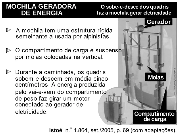 Trecho original com figura, tabela ou fórmula da questão 57 do ENEM 2007 - Caderno Amarelo.